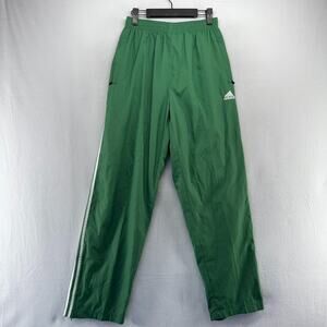 Vintage Adidas Track Pants Men's 2XL Green Embroidered Logo Baggy Soccer Gym y2k